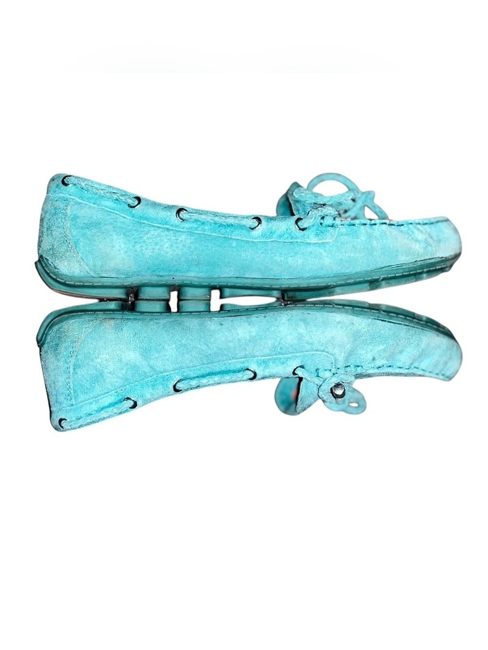White Mountain Turquoise Driving Moccasin Size 7.5 M